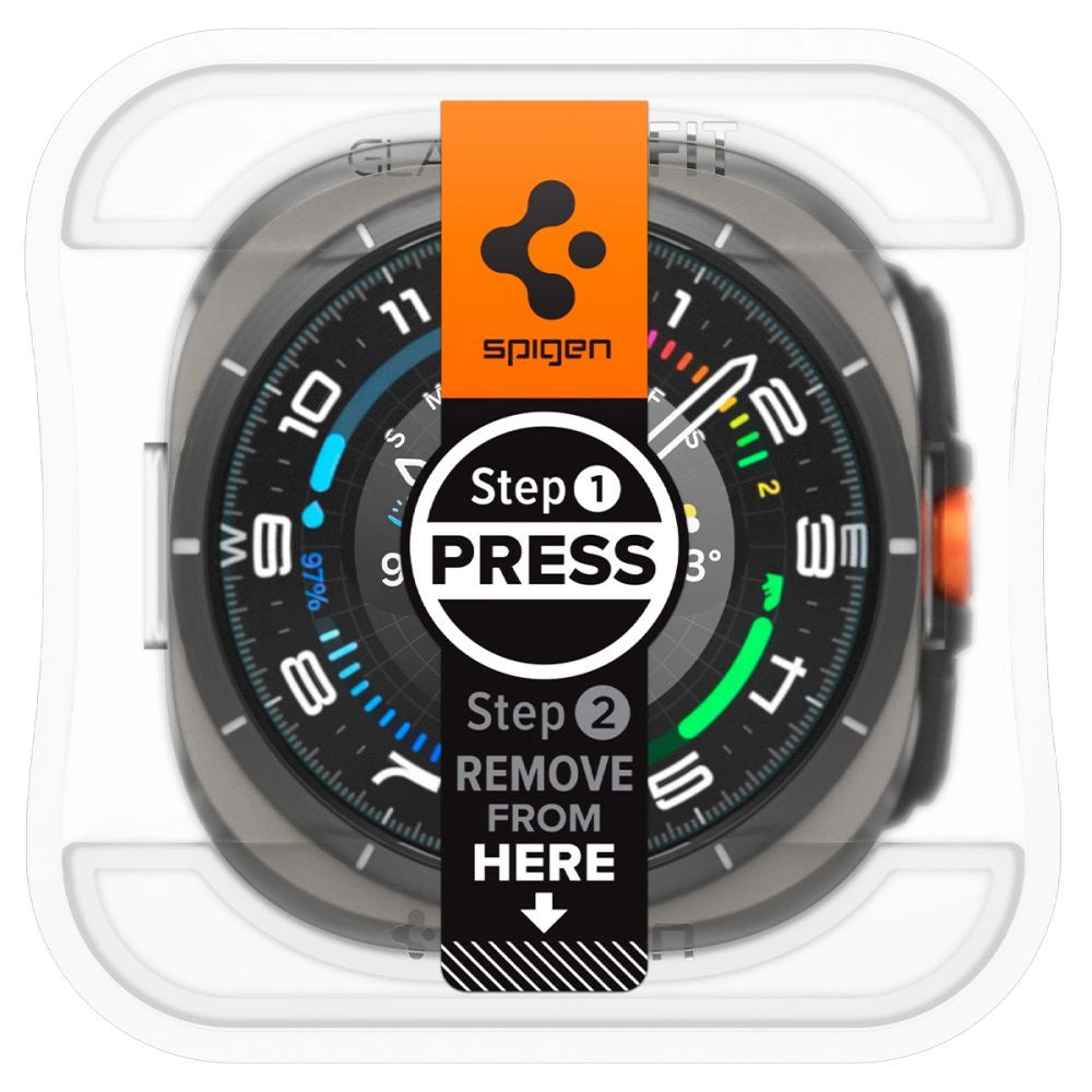 Spigen Glas.TR EZ Fit Tempered Glass for Samsung Galaxy Watch Ultra (47mm) - Clear (2-pack)_1