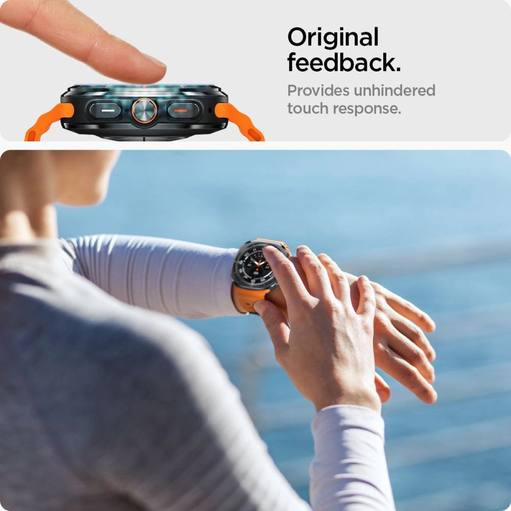 Spigen Glas.TR EZ Fit Tempered Glass for Samsung Galaxy Watch Ultra (47mm) - Clear (2-pack)_8