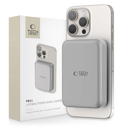 Powerbank Tech-Protect PB11 LifeMag MagSafe 10000 mAh - titanium_0