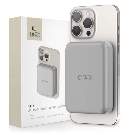 Powerbank Tech-Protect PB11 LifeMag MagSafe 10000 mAh - titanium_0