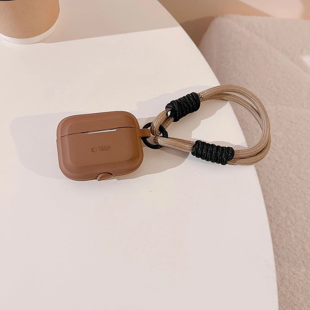Tech-Protect Silicone Rope Case for Apple AirPods Pro 1 / 2 - Brown_2