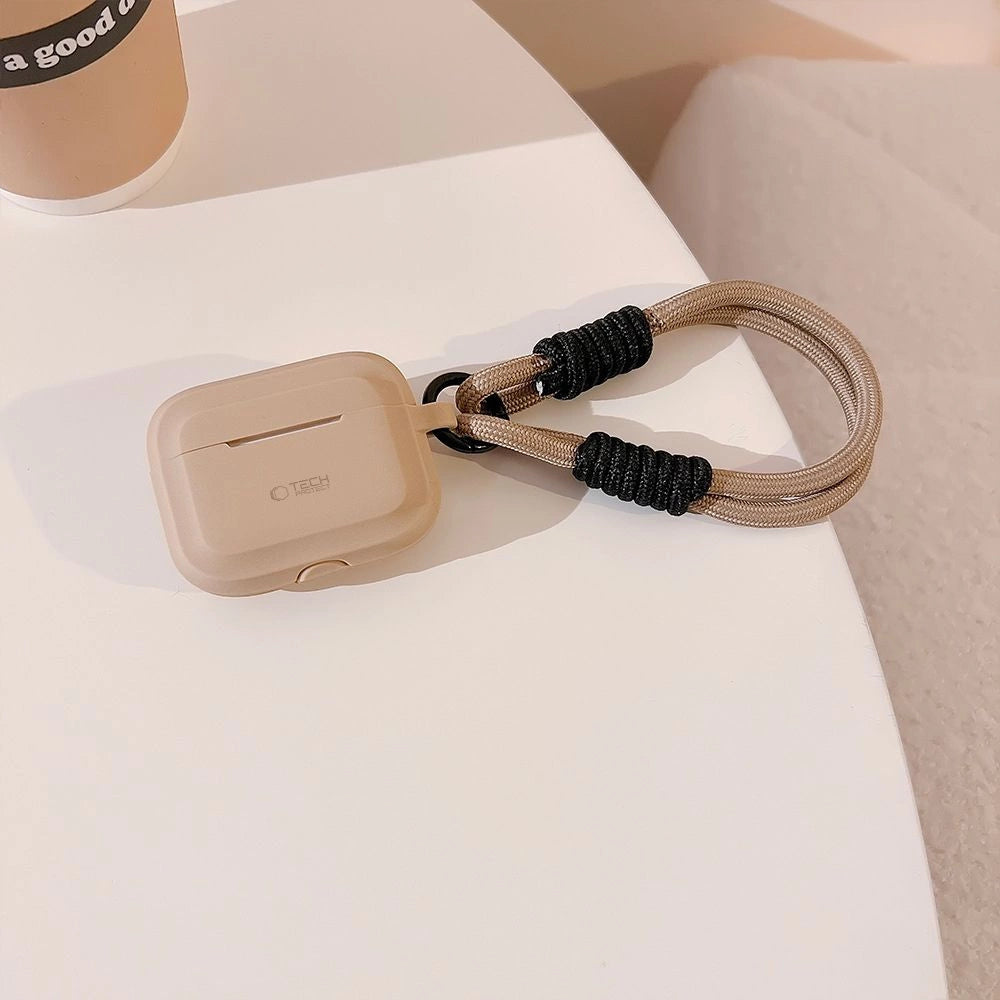 Tech-Protect Silicone Rope Case for Apple AirPods Pro 1/2 - Light Brown_2