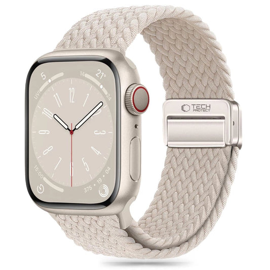 Tech-Protect Nylonmag Strap for Apple Watch 4 / 5 / 6 / 7 / 8 / 9 / SE / Ultra 1 / 2 (42 / 44 / 45 / 49 mm) - Beige_0