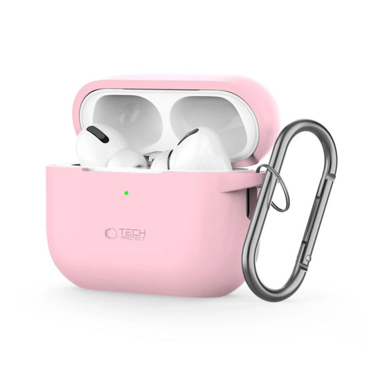 Tech-Protect Silicone Hook Case for Apple AirPods Pro 1 / 2 - Pink_0
