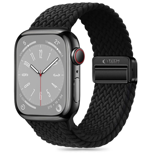 Tech-Protect Nylonmag Strap for Apple Watch 4 / 5 / 6 / 7 / 8 / 9 / SE / Ultra 1 / 2 (42 / 44 / 45 / 49 MM) - Black_0
