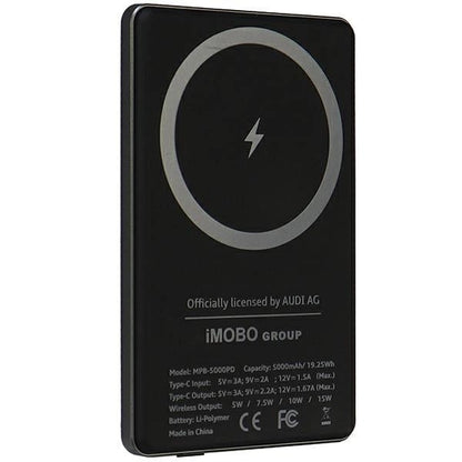 Powerbank Audi Big Logo MagSafe inductive 15W 5000mAh - gray_3