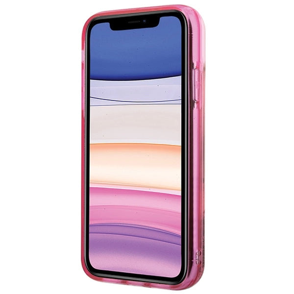 Karl Lagerfeld Glitter Karl Head iPhone 11/XR Case - Pink_3