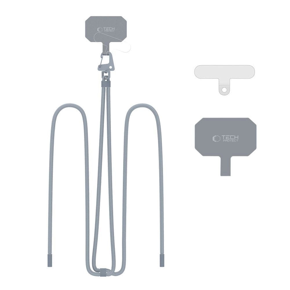 Tech-Protect C5S Rope Crossbody Strap Leash - Gray_4