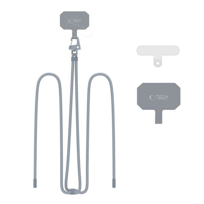 Tech-Protect C5S Rope Crossbody Strap Leash - Gray_4