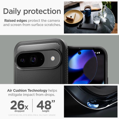 Spigen Rugged Armor Case for Google Pixel 9 / 9 Pro - Black_12