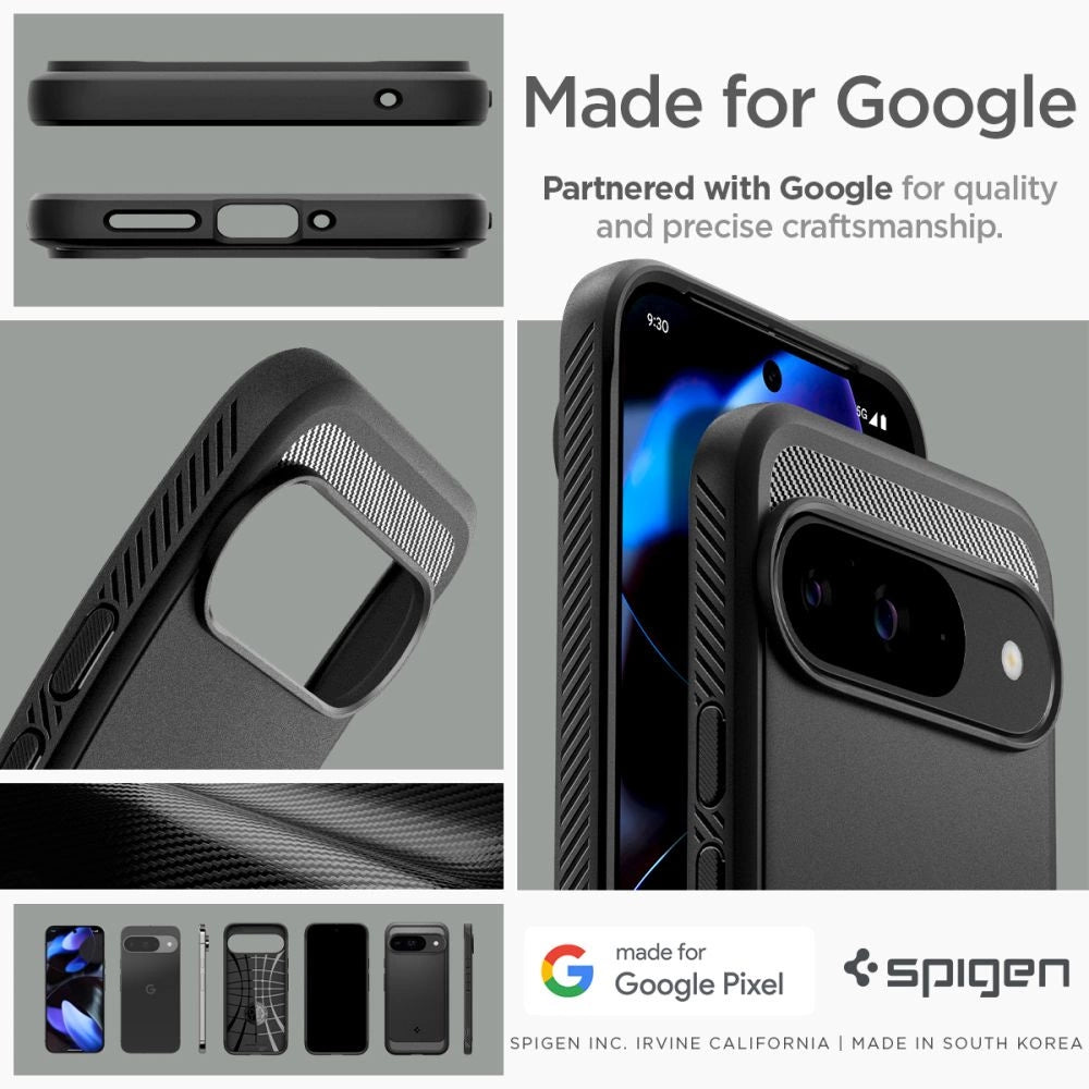Spigen Rugged Armor Case for Google Pixel 9 / 9 Pro - Black_15