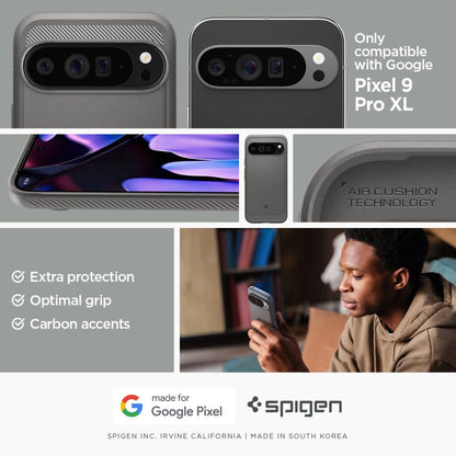 Spigen Rugged Armor Case for Google Pixel 9 Pro XL - Gray_10