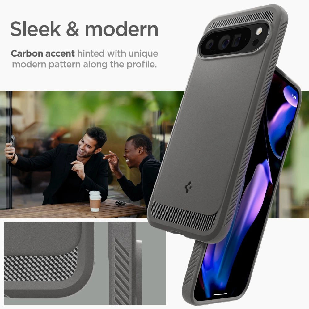 Spigen Rugged Armor Case for Google Pixel 9 Pro XL - Gray_11