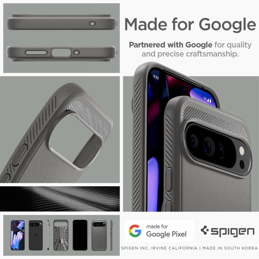 Spigen Rugged Armor Case for Google Pixel 9 Pro XL - Gray_15