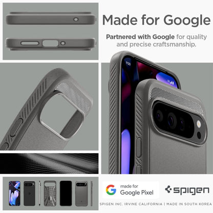 Spigen Rugged Armor Case for Google Pixel 9 Pro XL - Gray_15