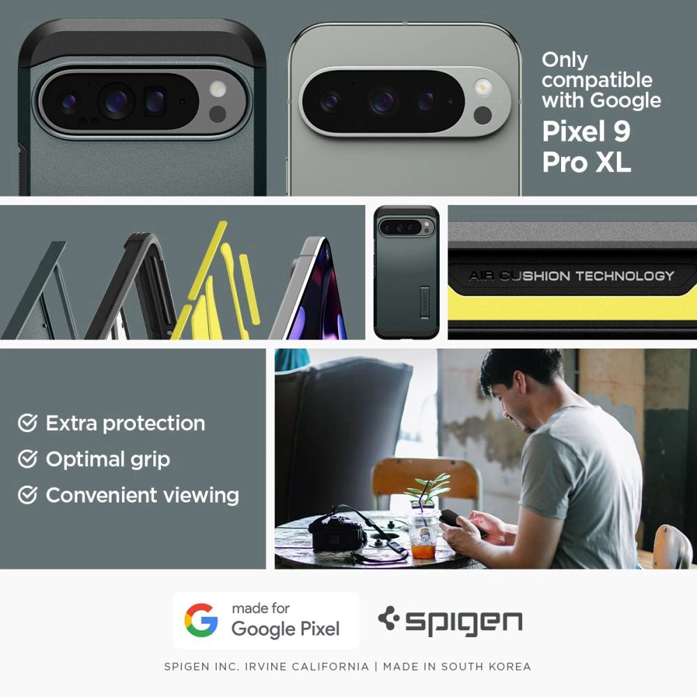Spigen Tough Armor Case for Google Pixel 9 Pro XL - Green_10