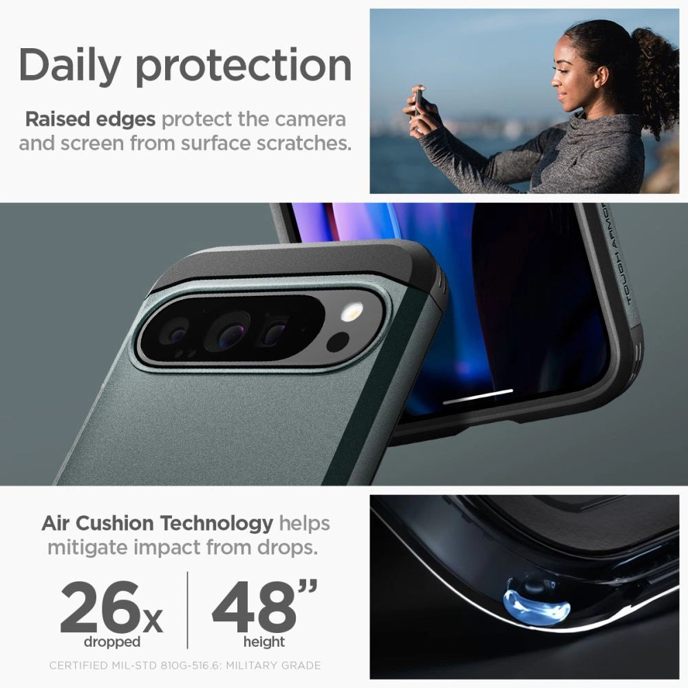 Spigen Tough Armor Case for Google Pixel 9 Pro XL - Green_12