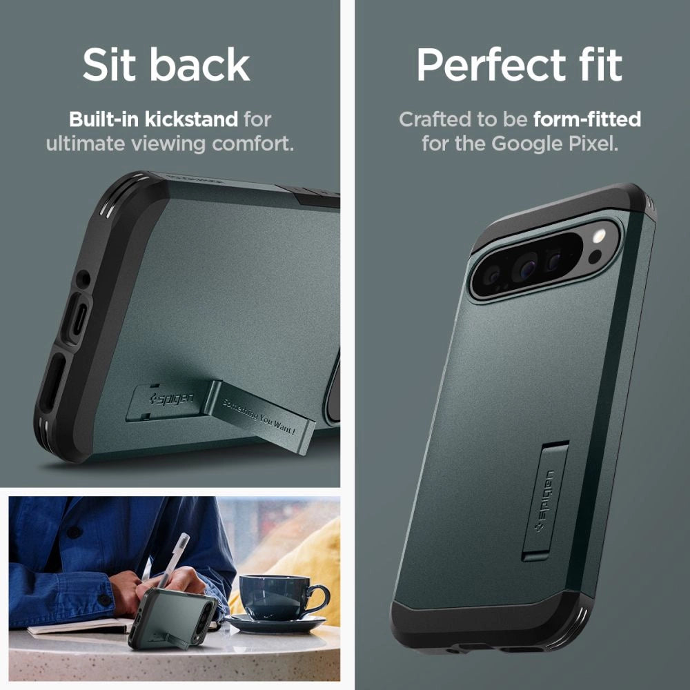 Spigen Tough Armor Case for Google Pixel 9 Pro XL - Green_14