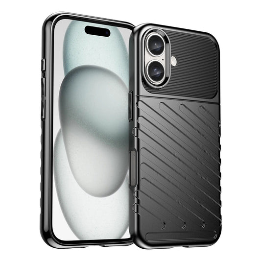 Thunder Case iPhone 16 Silicone Case - Black_0