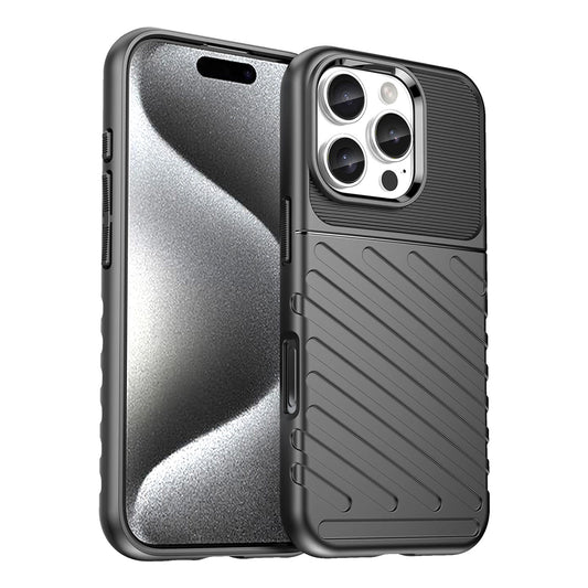 Thunder Case for iPhone 16 Pro Max Silicone Case - Black_0