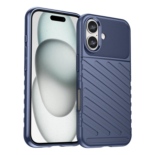 Thunder Case for iPhone 16 Plus Silicone Case - Blue_0