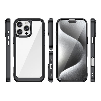 Outer Space Case with Gel Frame for iPhone 16 Pro - Black_1