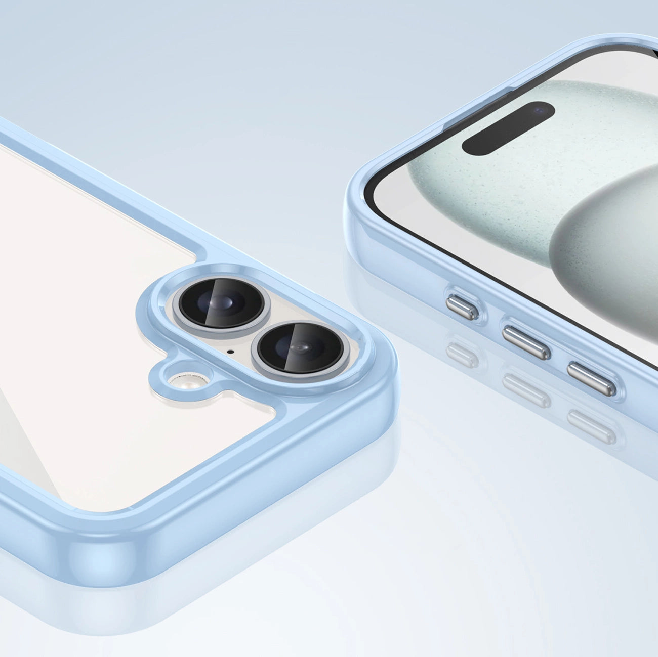 Outer Space Case with Gel Frame for iPhone 16 - Blue_5