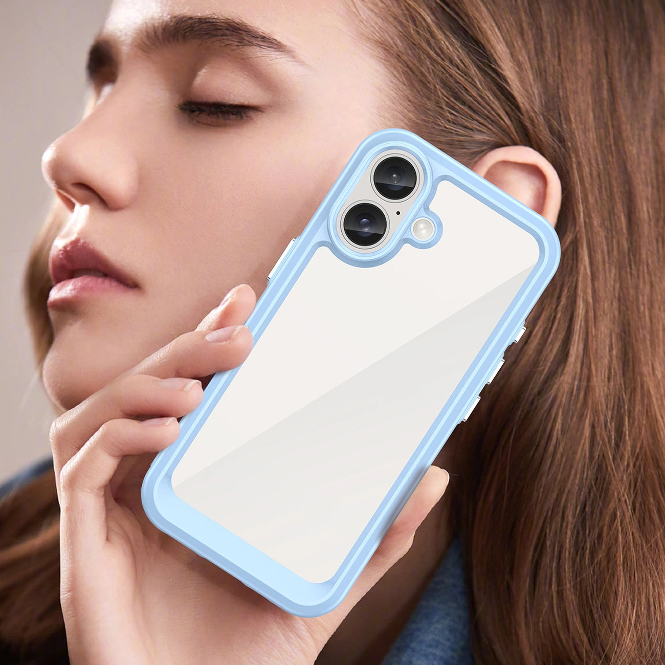 Outer Space Case with Gel Frame for iPhone 16 - Blue_6