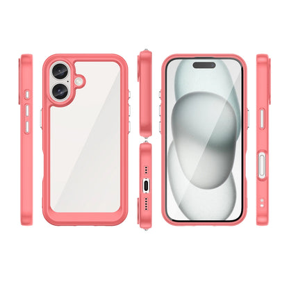 Outer Space Case with Gel Frame for iPhone 16 Plus - Red_1