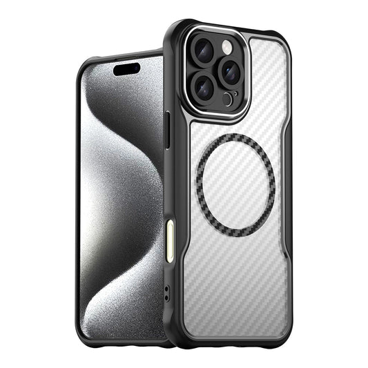 Leading Series MagSafe Silicone Case for iPhone 16 Pro Max - Black_0