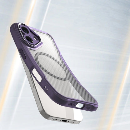 Leading Series MagSafe Silicone Case for iPhone 16 Plus - Purple_3
