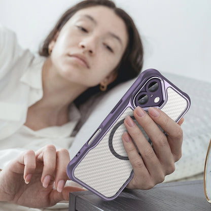 Leading Series MagSafe Silicone Case for iPhone 16 Plus - Purple_6