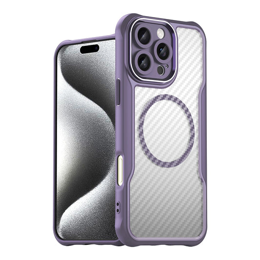 Leading Series MagSafe Silicone Case for iPhone 16 Pro Max - Purple_0