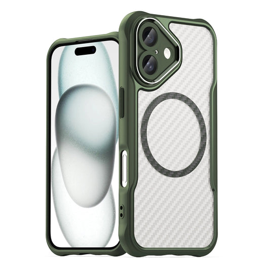 Leading Series MagSafe Silicone Case for iPhone 16 Plus - Green_0