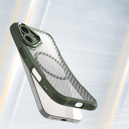 Leading Series MagSafe Silicone Case for iPhone 16 Plus - Green_3