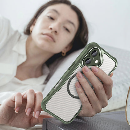 Leading Series MagSafe Silicone Case for iPhone 16 Plus - Green_6