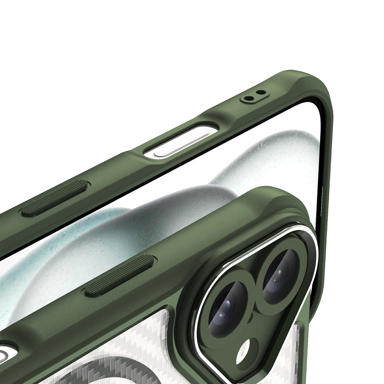 Leading Series MagSafe Silicone Case for iPhone 16 Plus - Green_7