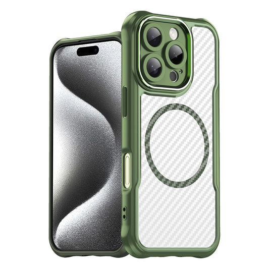 Leading Series MagSafe Silicone Case for iPhone 16 Pro - Green_0