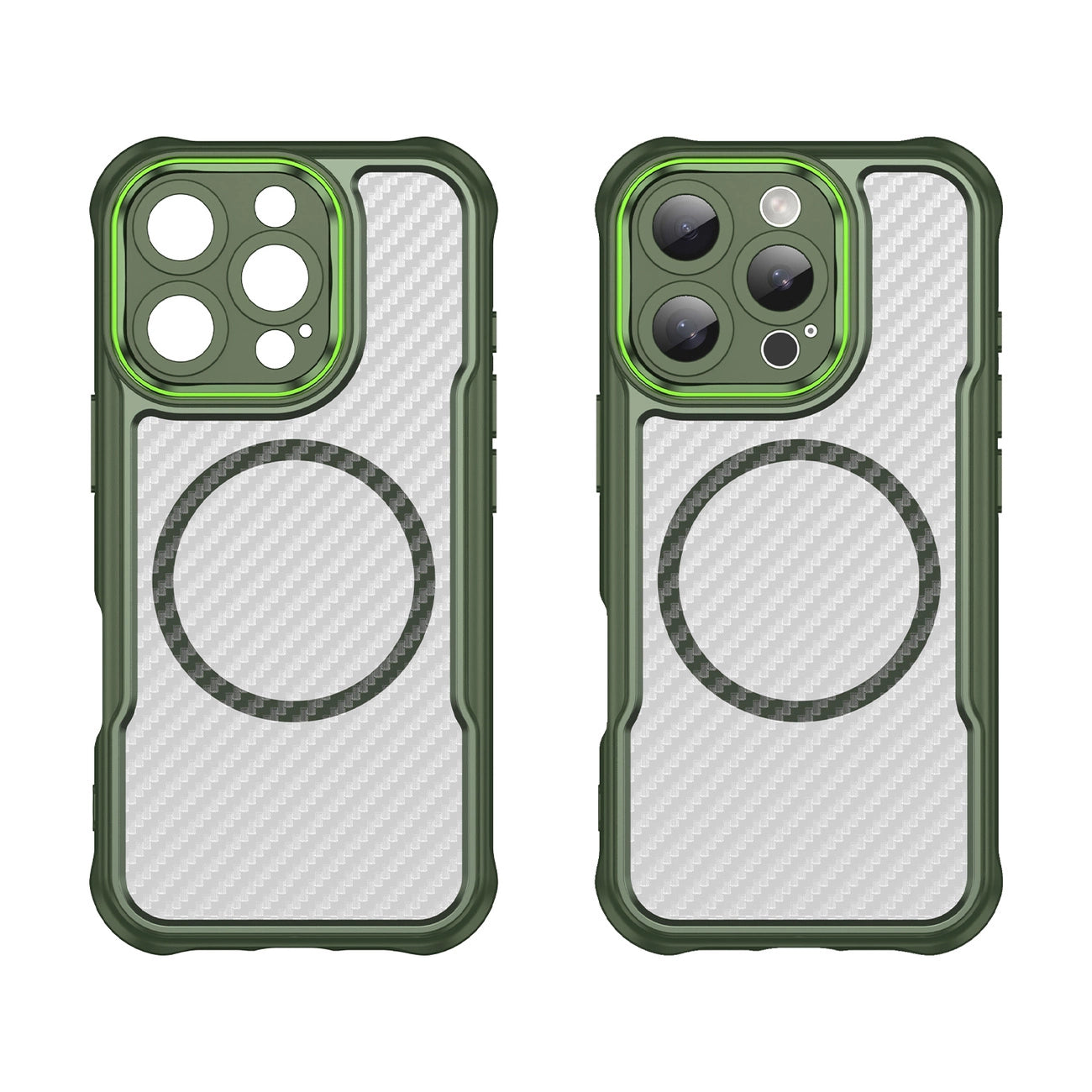 Leading Series MagSafe Silicone Case for iPhone 16 Pro - Green_1