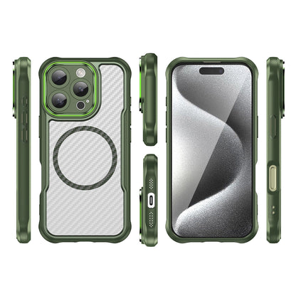 Leading Series MagSafe Silicone Case for iPhone 16 Pro - Green_2