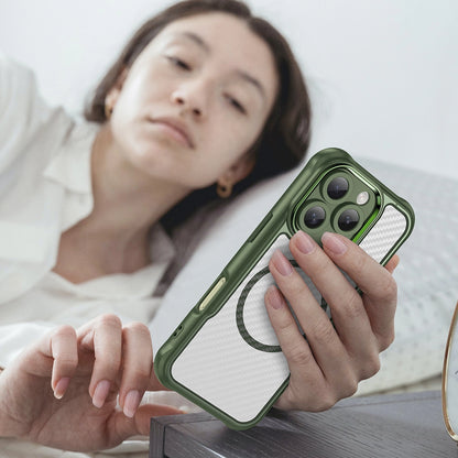 Leading Series MagSafe Silicone Case for iPhone 16 Pro - Green_6