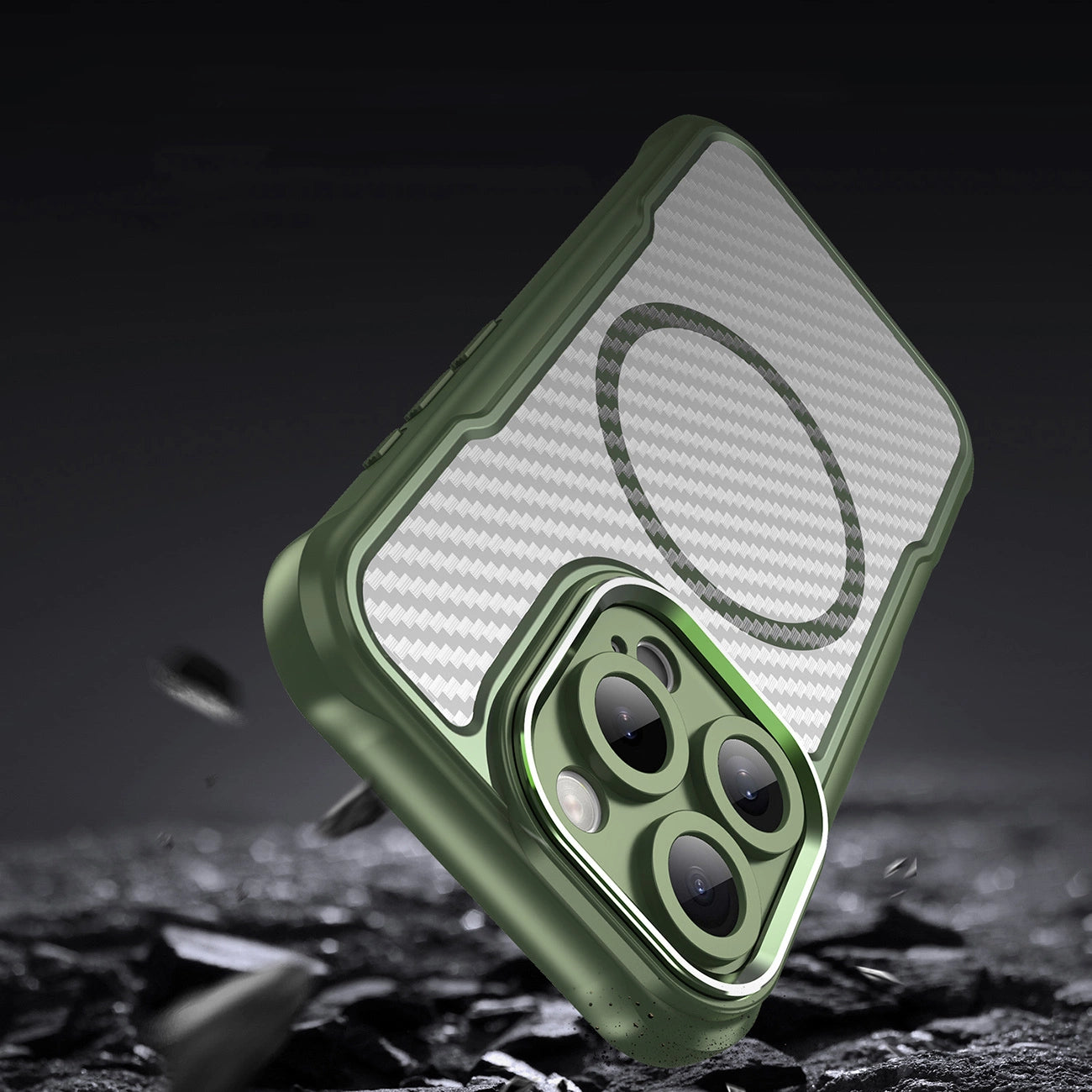 Leading Series MagSafe Silicone Case for iPhone 16 Pro - Green_8