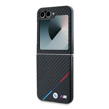 BMW Carbon Tricolor Case for Samsung Galaxy Z Flip 6 - Black_5