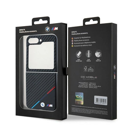 BMW Carbon Tricolor Case for Samsung Galaxy Z Flip 6 - Black_7