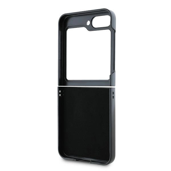 DKNY Checkered Pattern Printed Stripes Case for Samsung Galaxy Z Flip 6 - Beige_6