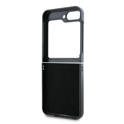 DKNY Checkered Pattern Printed Stripes Case for Samsung Galaxy Z Flip 6 - Beige_6