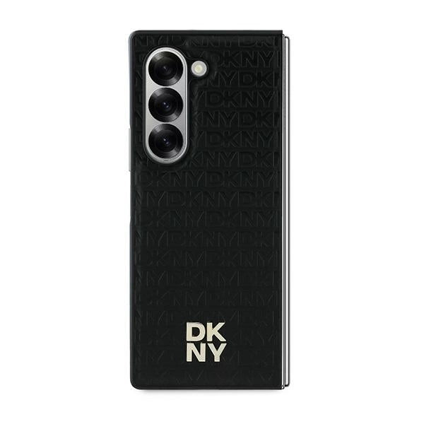 DKNY Repeat Pattern Stack Logo Case for Samsung Galaxy Z Fold6 - Black_1
