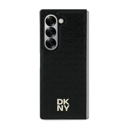 DKNY Repeat Pattern Stack Logo Case for Samsung Galaxy Z Fold6 - Black_1
