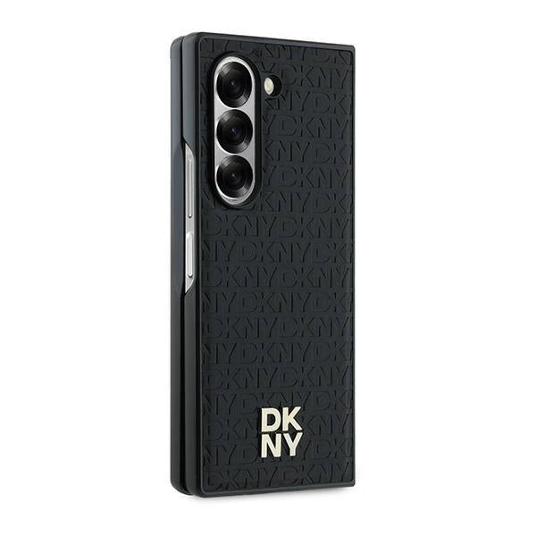 DKNY Repeat Pattern Stack Logo Case for Samsung Galaxy Z Fold6 - Black_4