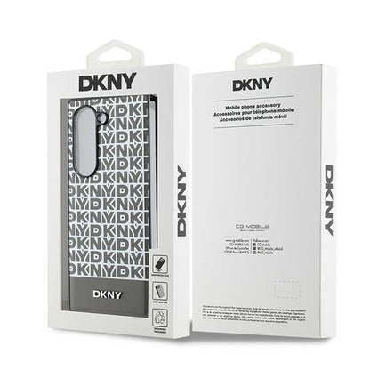 DKNY Repeat Pattern Bottom Stripe Case for Samsung Galaxy Z Fold 6 - Brown_6